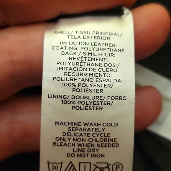 NEW! LOFT Black Faux Leather Shift Mini Skirt 10. - Picture 6 of 6